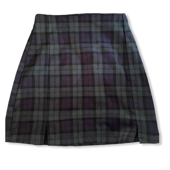 brandy melville navy and green skirt ! - Picture 1 of 1